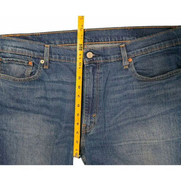 Levis 511 Jeans W40 L30 Mens Blue Denim Pants Stretch Distressed Straight Slim - Picture 7 of 12